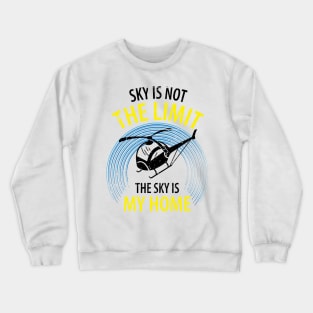 Helicopter Pilot Crewneck Sweatshirt